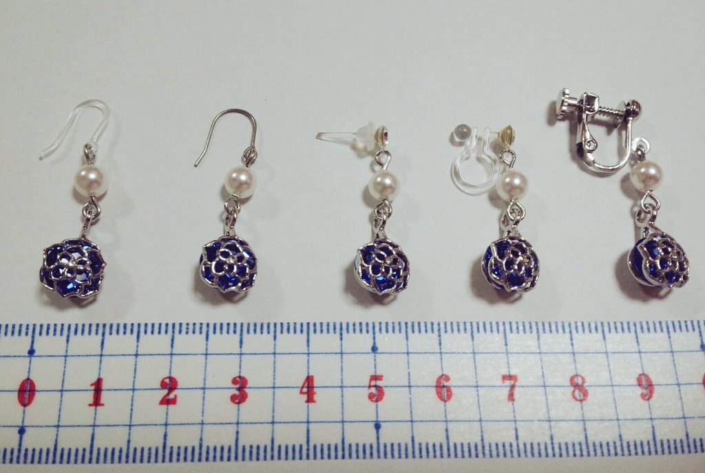 青薔薇革命(ピアス・イヤリング)