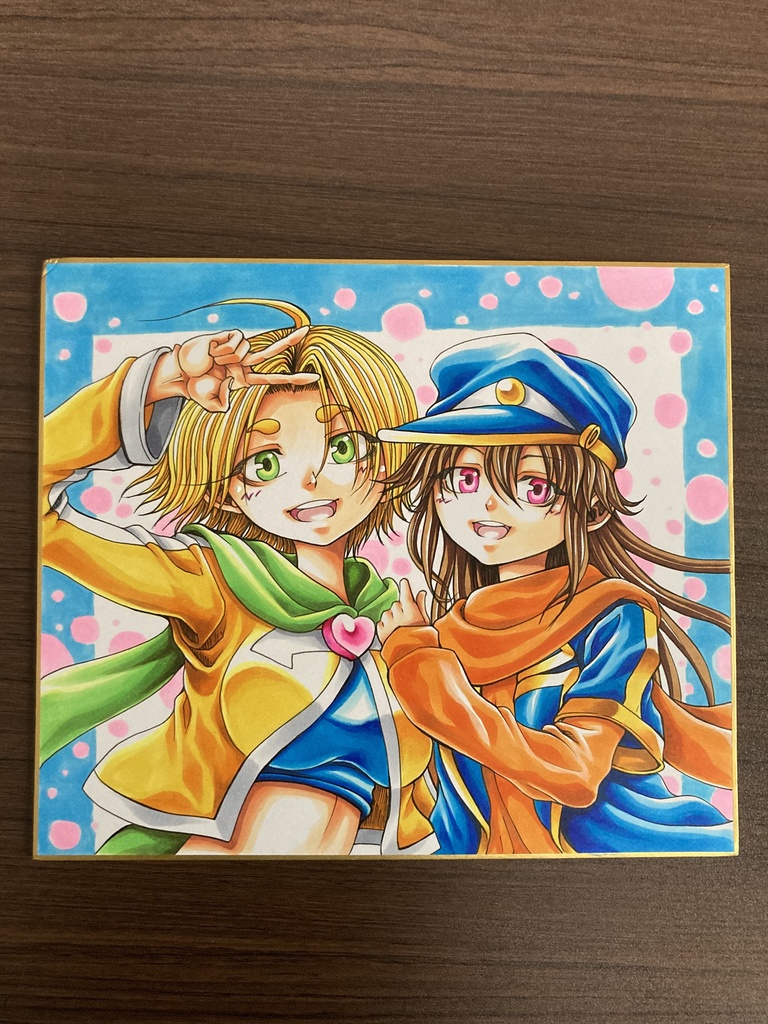 【受注生産】直筆イラスト色紙(M)オリキャラ①
