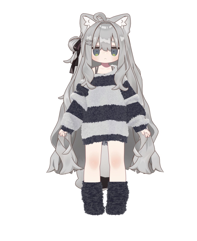 【20アバター対応】オーバーサイズふわもこパジャマ