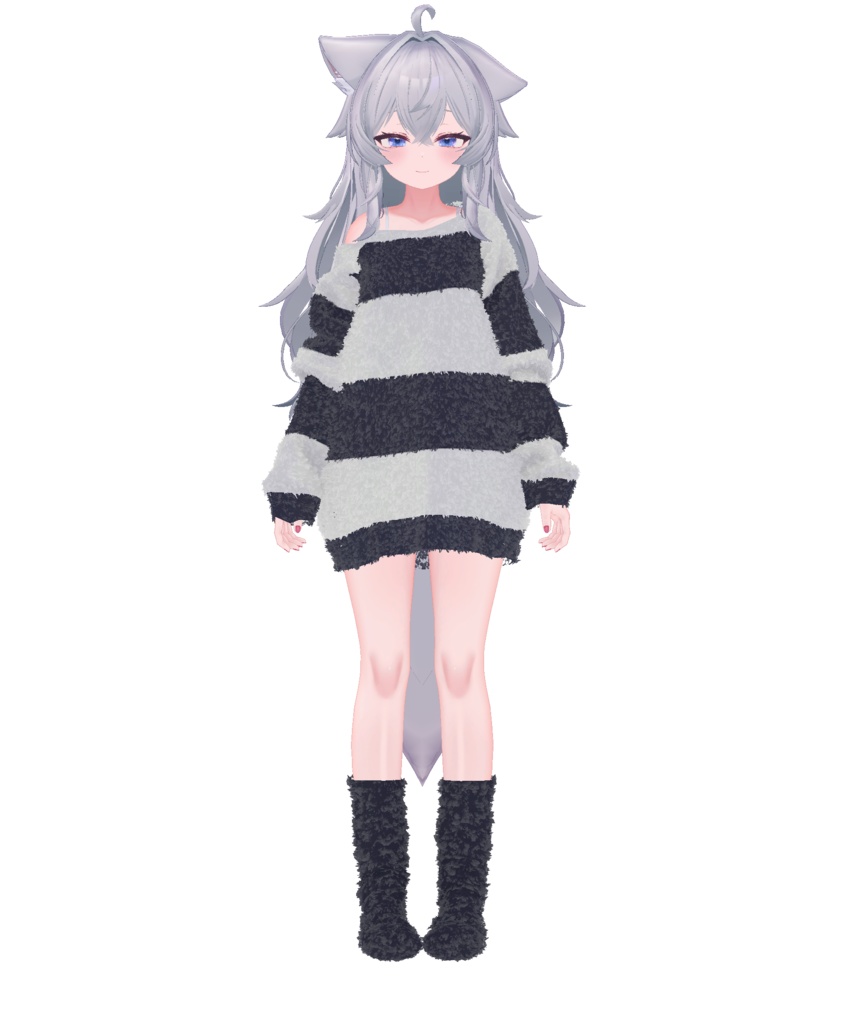 【19アバター対応】オーバーサイズふわもこパジャマ