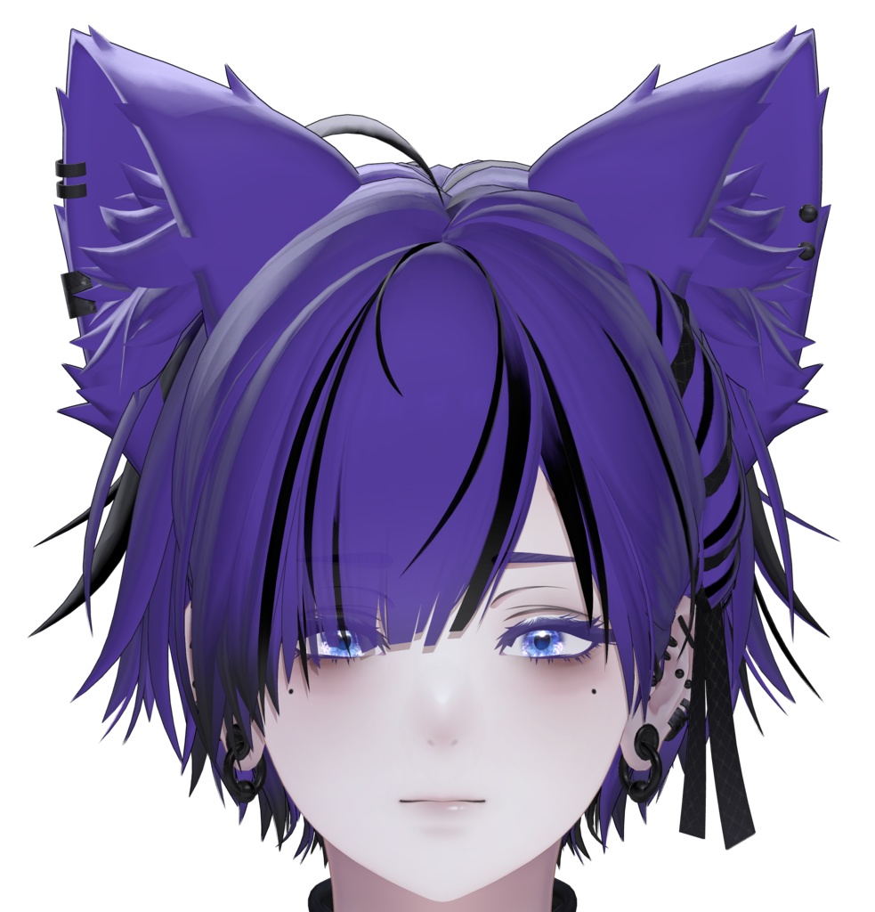 泣夜専用 まゆ毛とまつ毛の色変え用テクスチャ