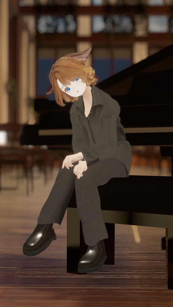 【無料】【19アバター対応】かるーーいサイドゴアブーツ