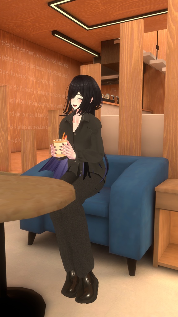 【期間限定セール】【19アバター対応】"DAILY STANDARD" ボタンアップシャツ & ストレートパンツ セットアップ