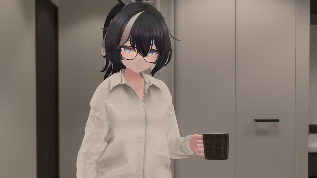 【期間限定セール】【19アバター対応】"DAILY STANDARD" ボタンアップシャツ & ストレートパンツ セットアップ