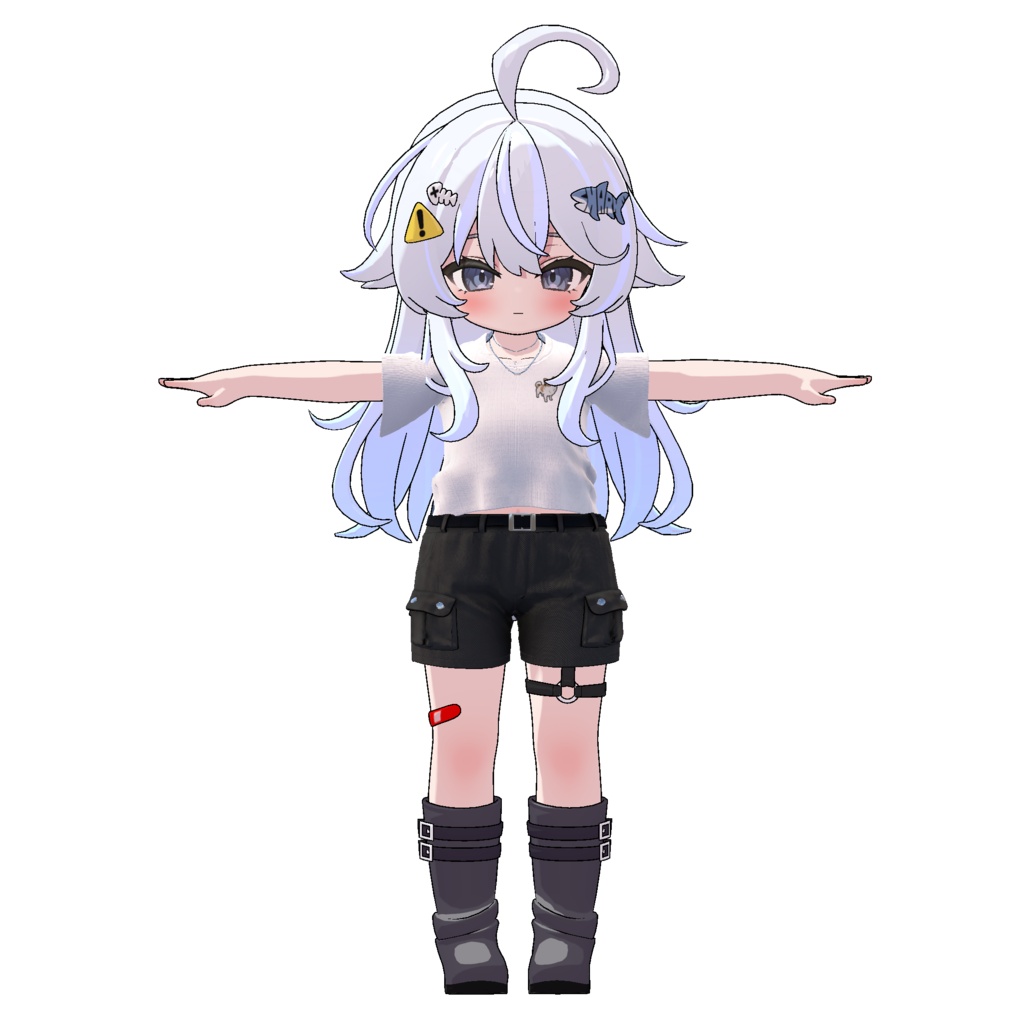 【期間限定セール】カジュアル・クロップドトップ&カーゴショーツ【23アバター対応】