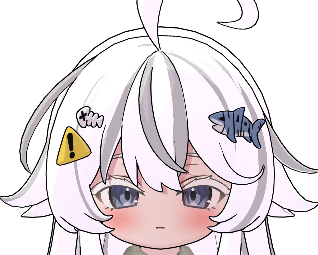 シャミ専用 まゆ毛とまつ毛の色変え用テクスチャ