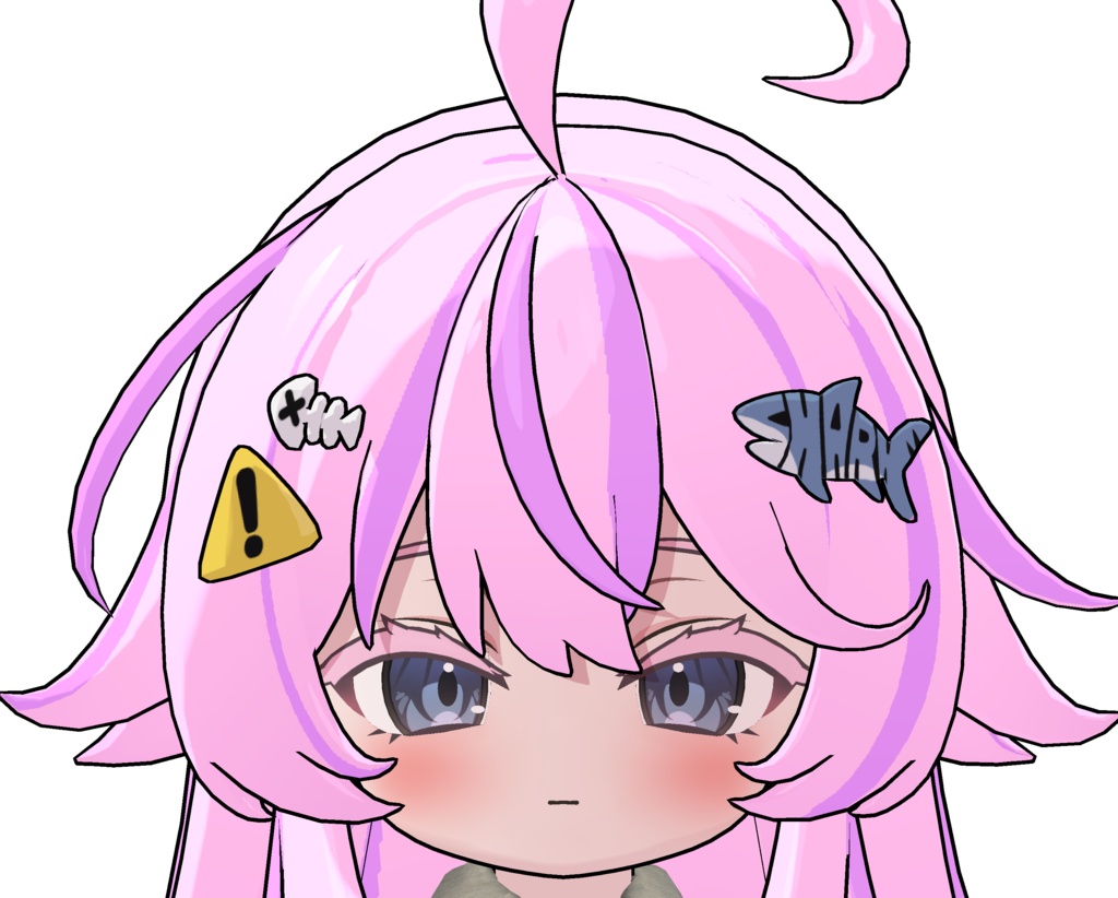 シャミ専用 まゆ毛とまつ毛の色変え用テクスチャ