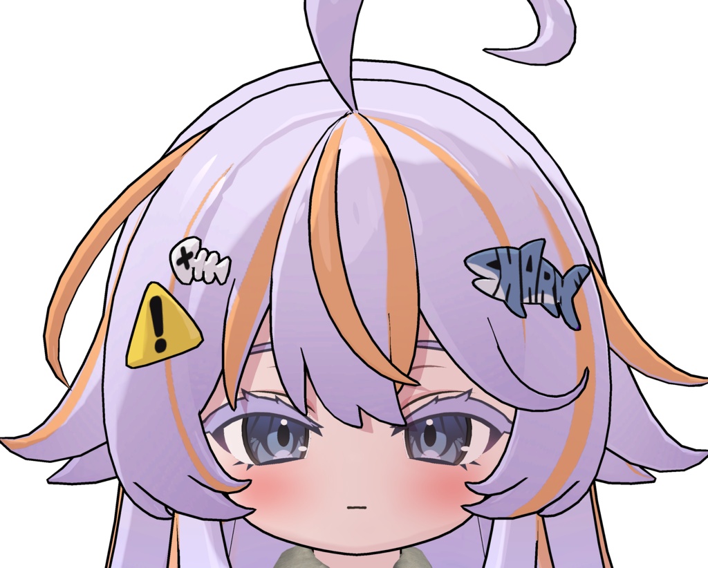 シャミ専用 まゆ毛とまつ毛の色変え用テクスチャ