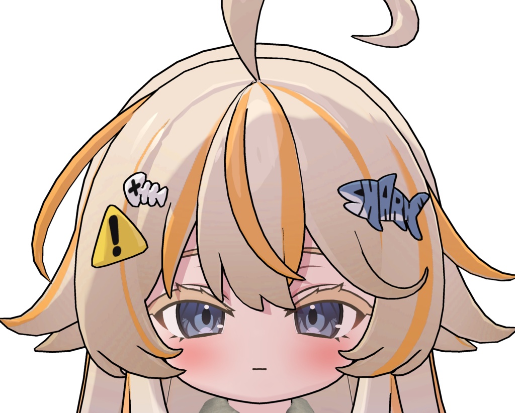 シャミ専用 まゆ毛とまつ毛の色変え用テクスチャ
