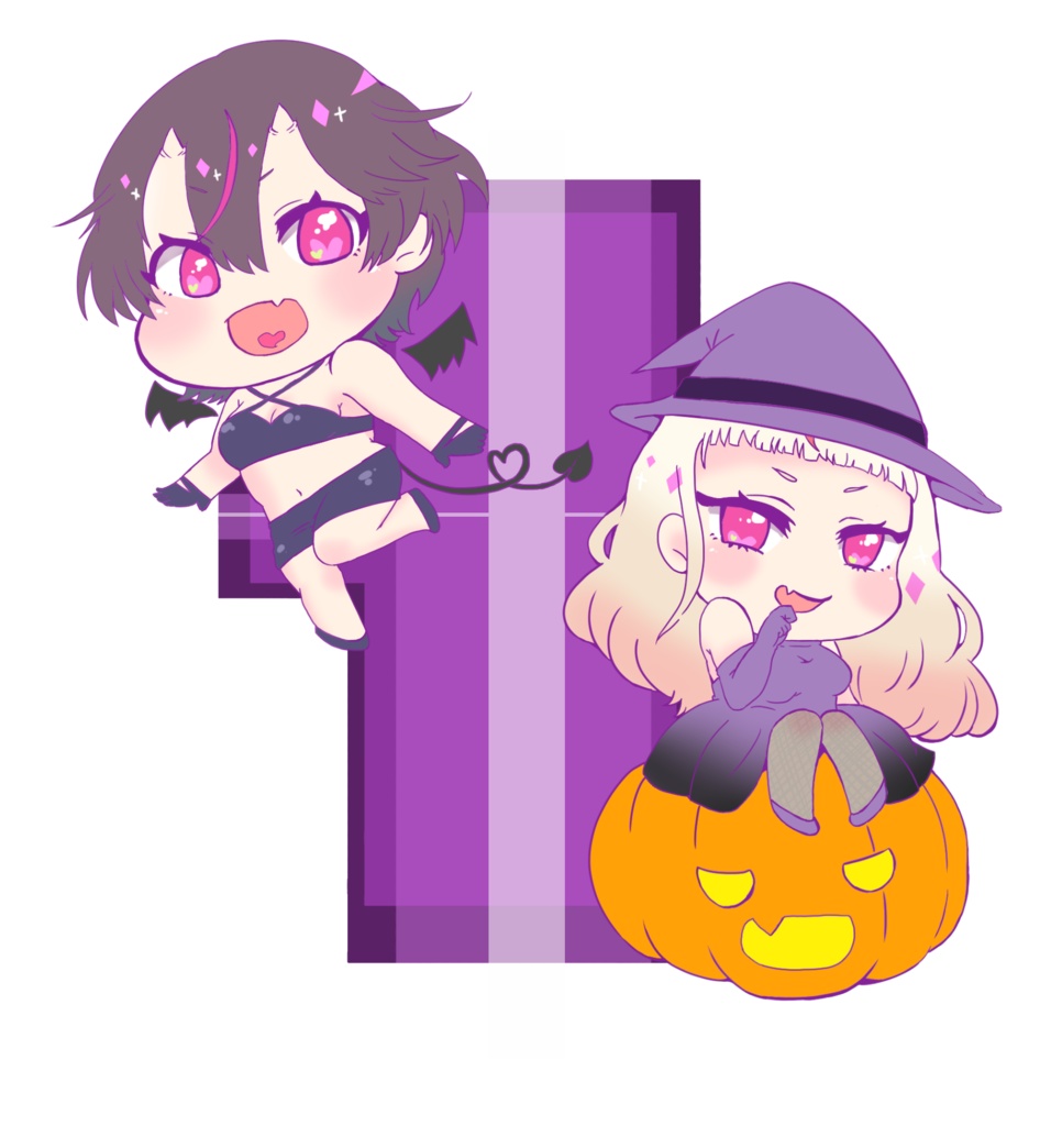 【限定】再販あまのやしゃアクリルスタンド【ハロウィン】