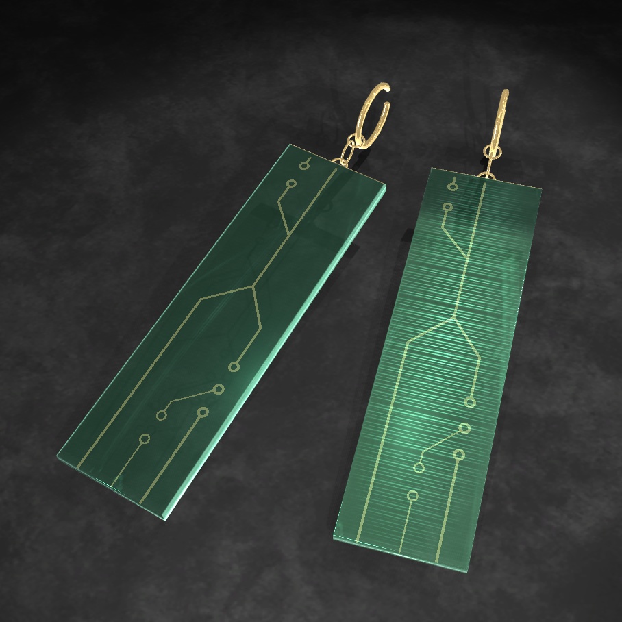 【PB対応】電子回路イヤリング