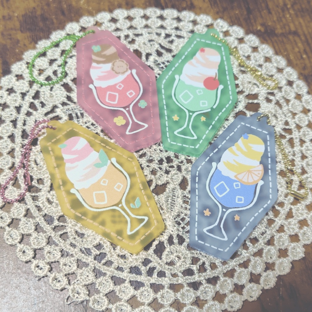 クリームソーダ アクリルキーホルダー