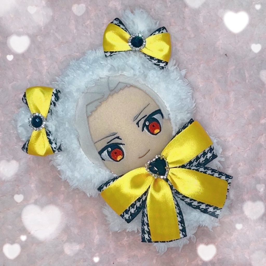 イエロー×千鳥柄🐝ぬい服