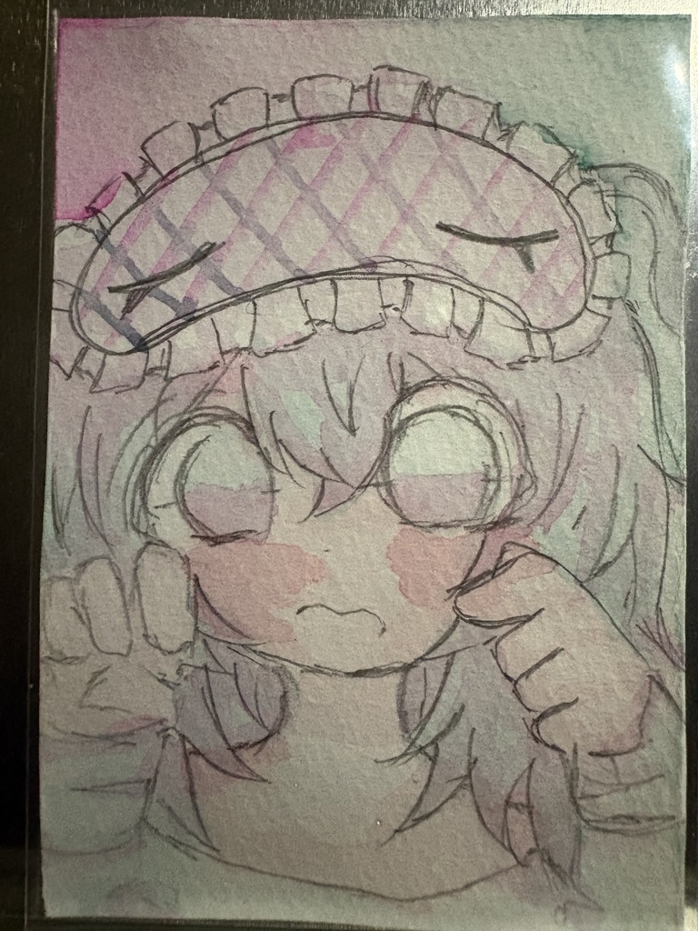 水彩原画ねむくなさそう