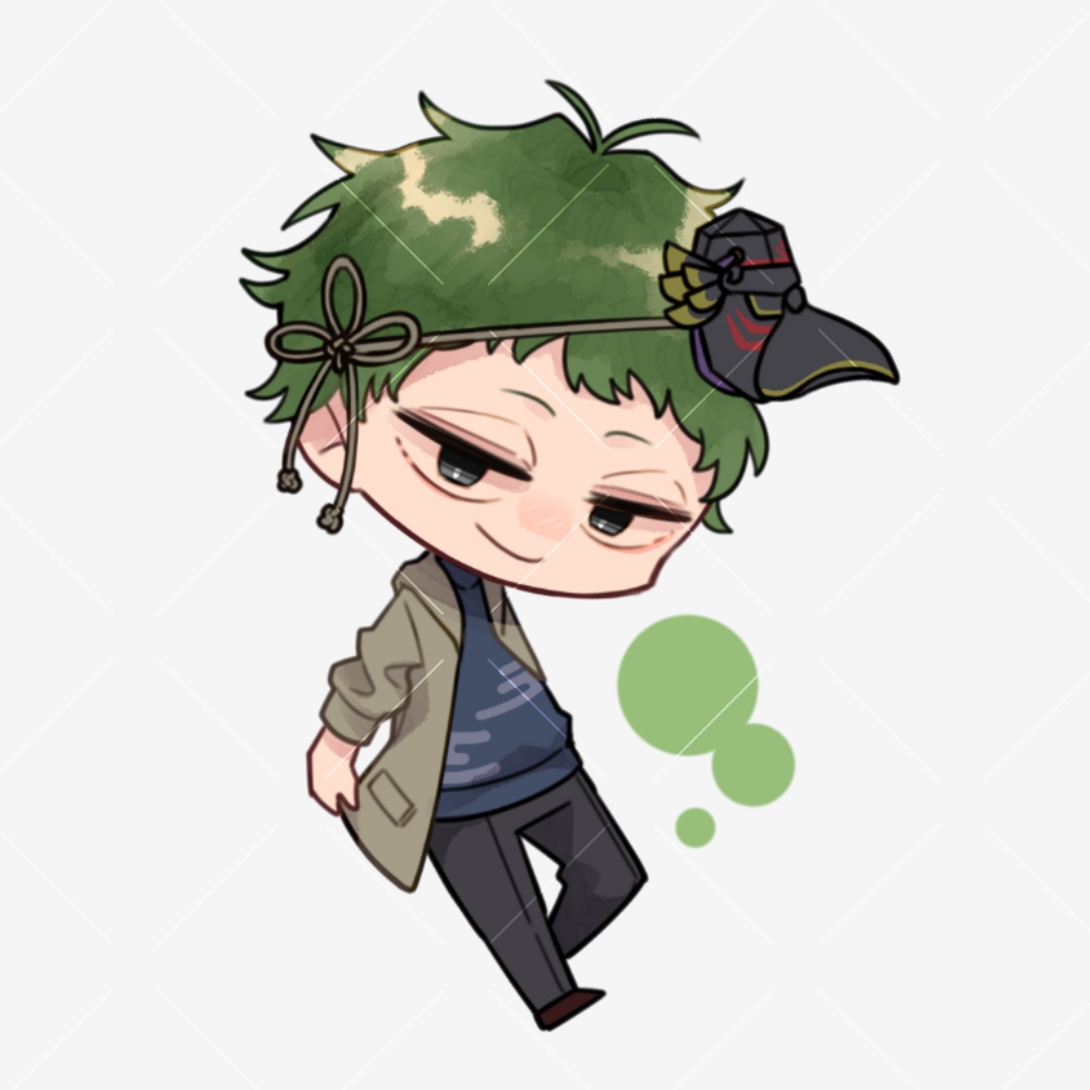 【片鳥といふ】アクリルキーホルダー【コハクトウ】