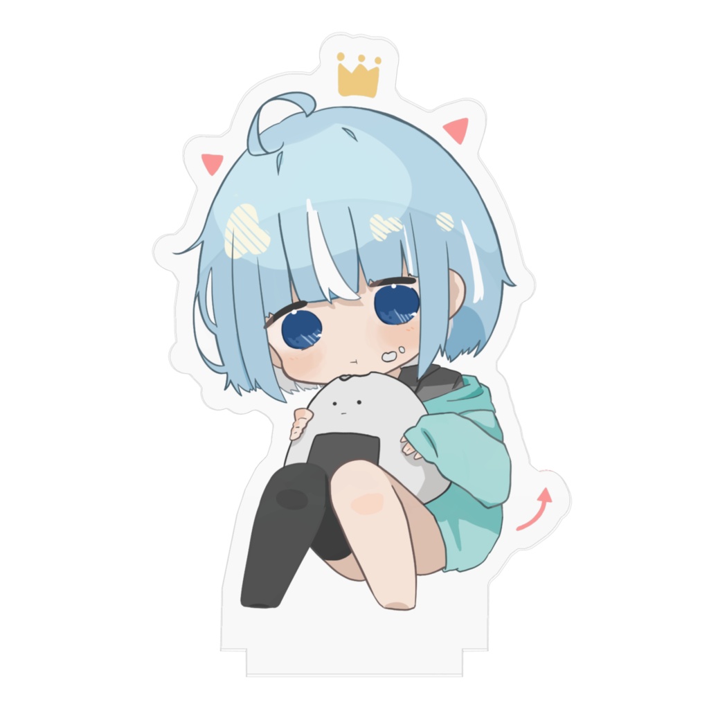 もぐやー アクリルスタンド70×70mm