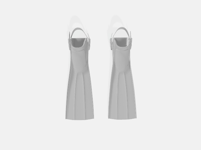 ダイビングフィン(3D 素材, FBX)