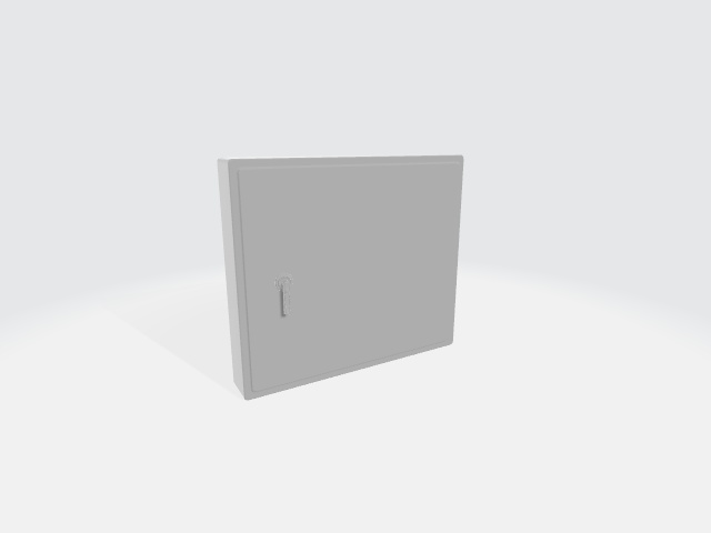 壁掛け式配電箱（３D素材、FBX）