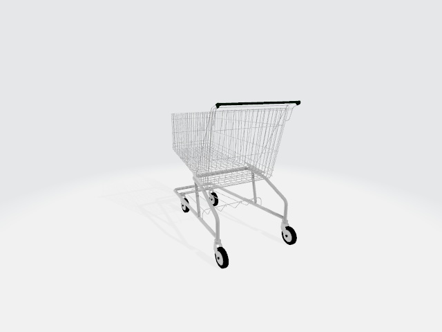 買い物カート(3D素材, FBX)