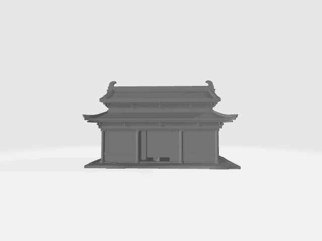 伝統的な建物（３D素材、FBX）