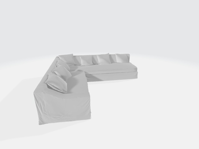 ソファ（３D素材、FBX）