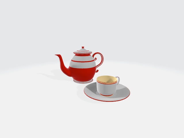 茶器（３D、FBX）