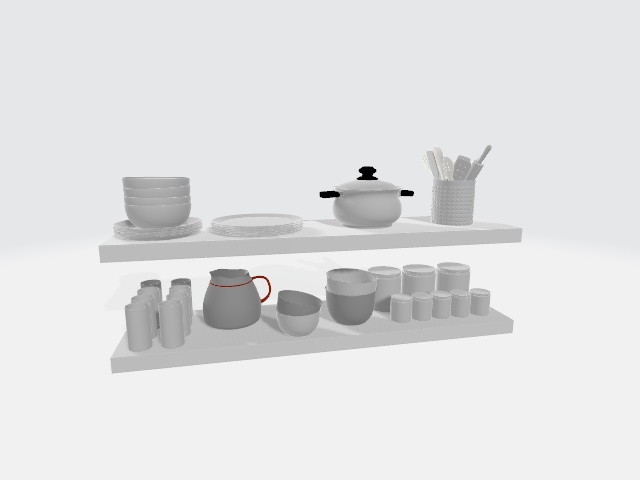食器棚(３D、FBX)