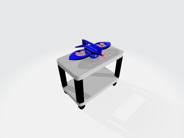 ドローン（３D素材、FBX）