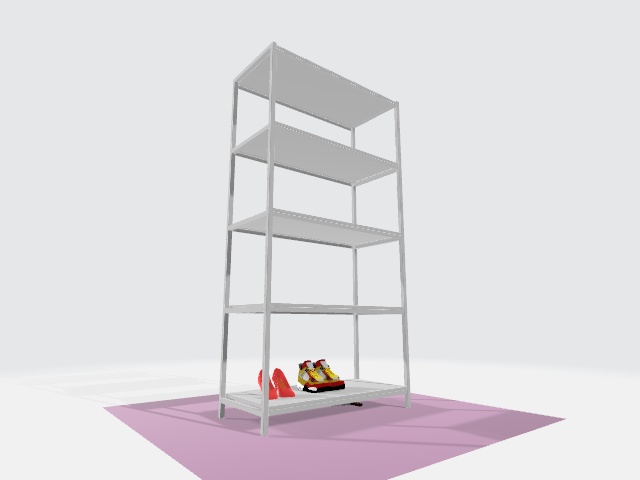 靴棚（３D素材、FBX）