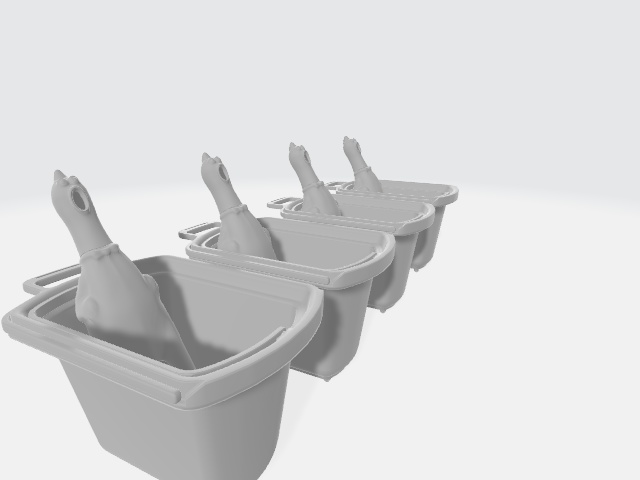 びっくりチキン（３D素材、FBX）