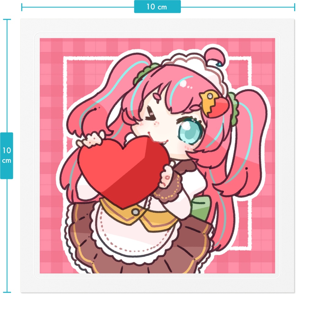 雛森ひまめ バレンタインステッカーB