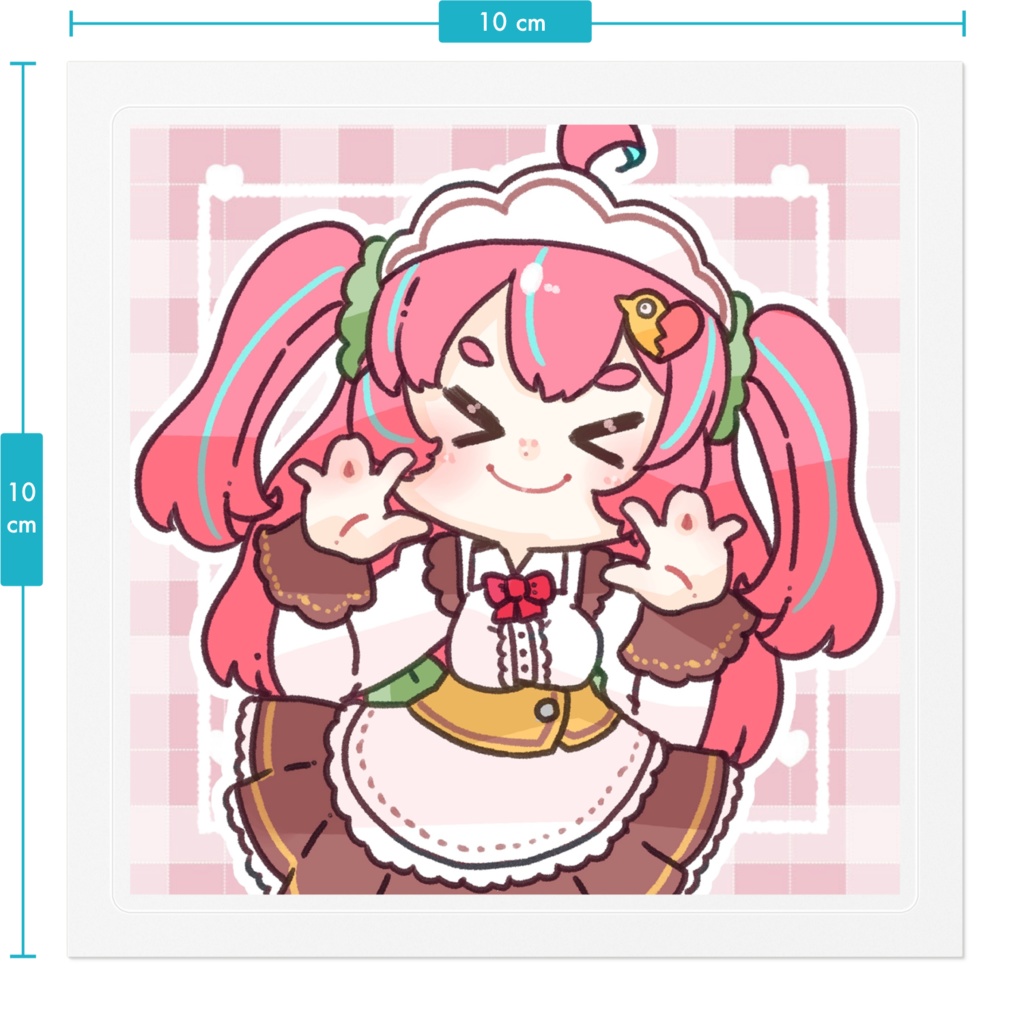 雛森ひまめ バレンタインステッカーC