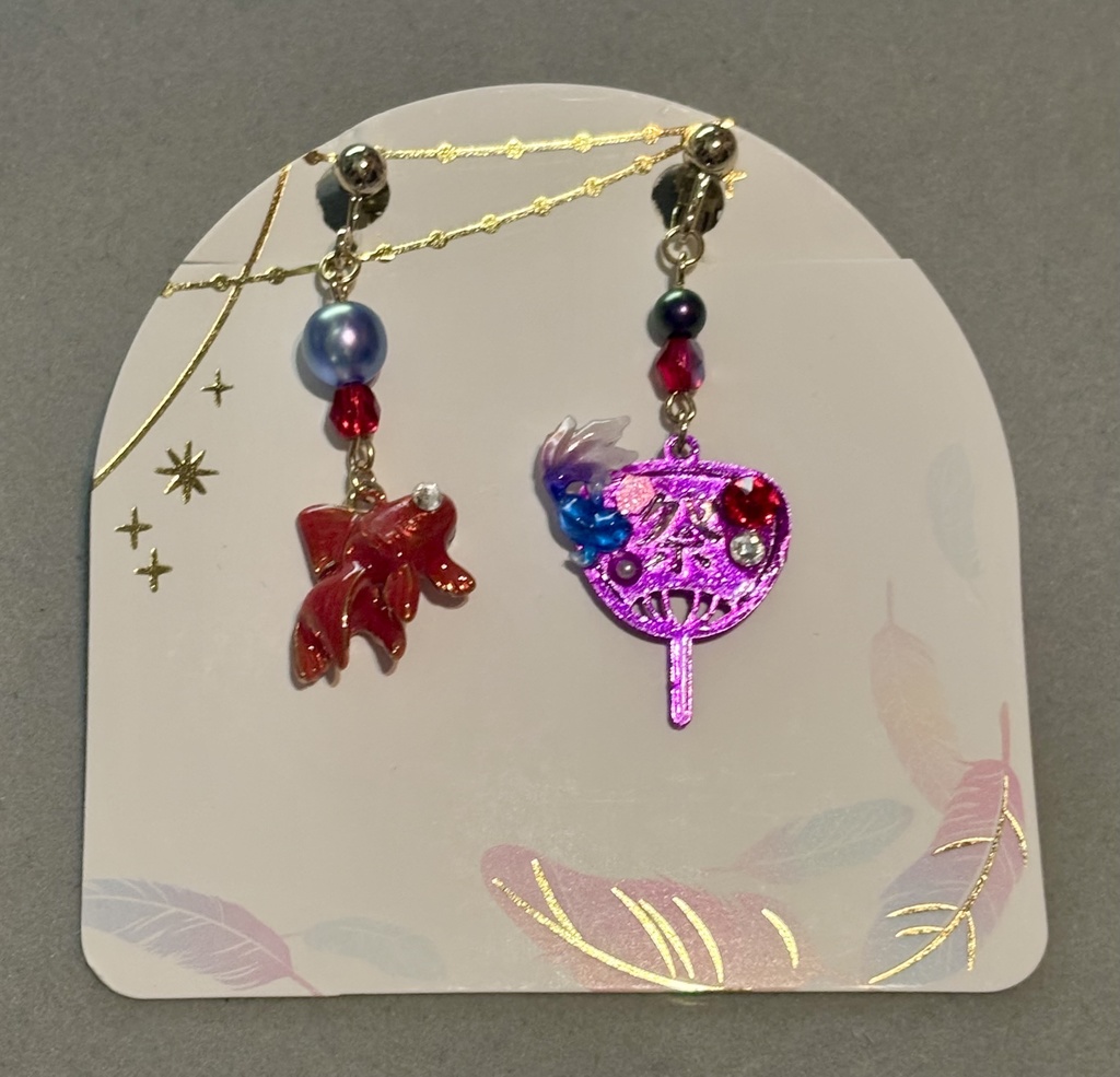 金魚（夏祭り×金魚）イヤリング