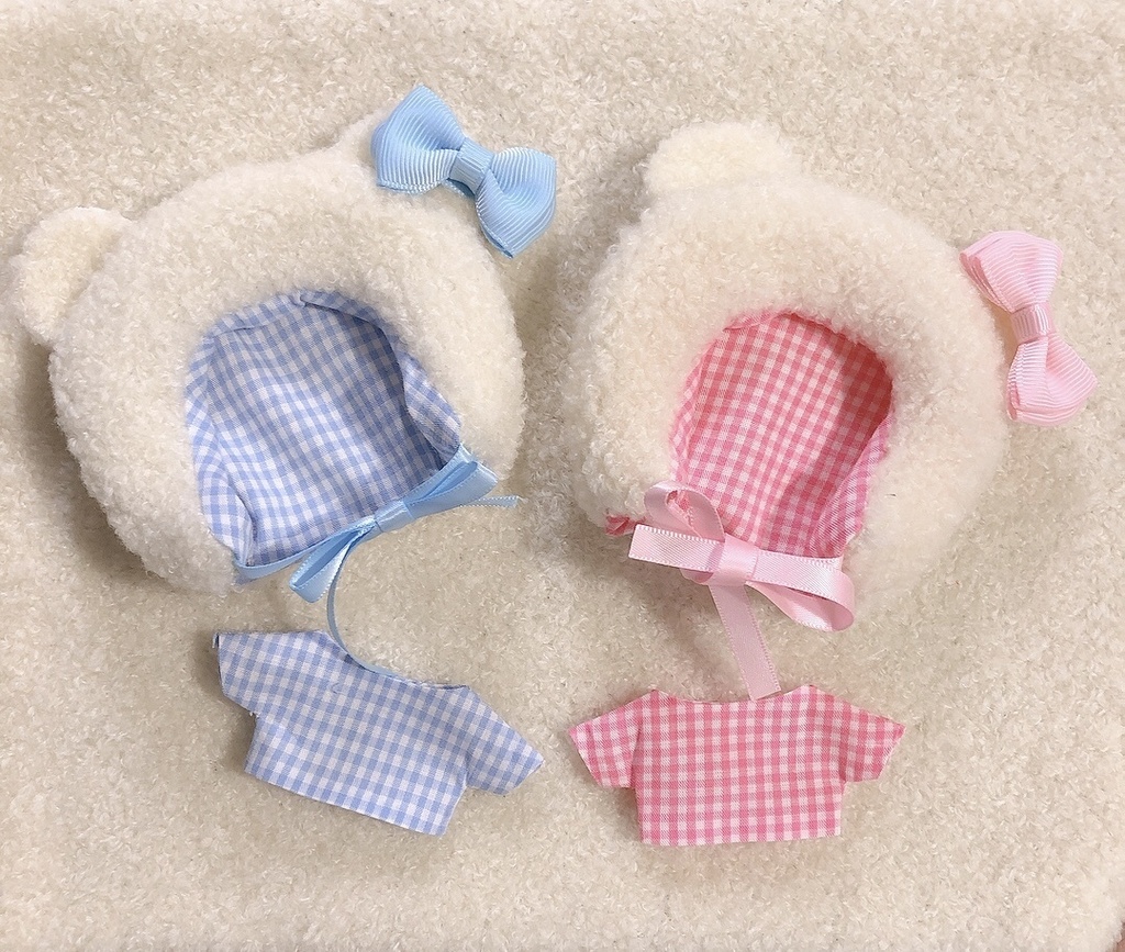 白くま帽子とおそろいシャツ