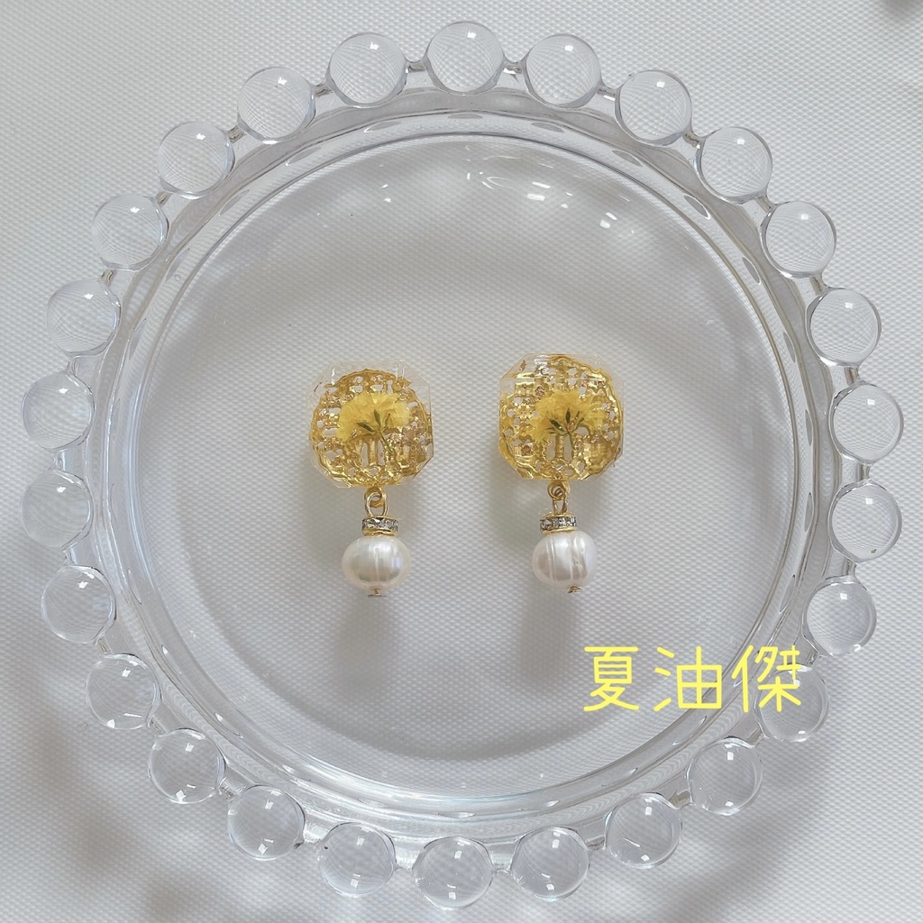 呪術廻戦 かすみ草&キラキラジュエリー モチーフピアス・イヤリング 〔B〕