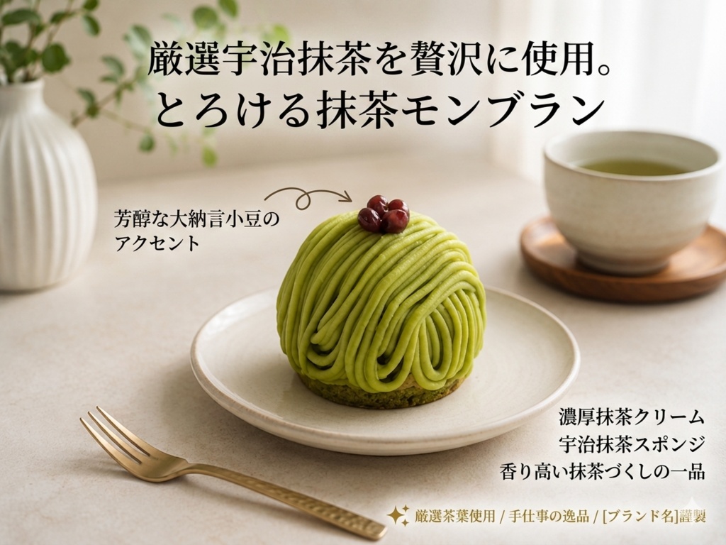 禅翠モンブラン - Zen Matcha Mont Blanc