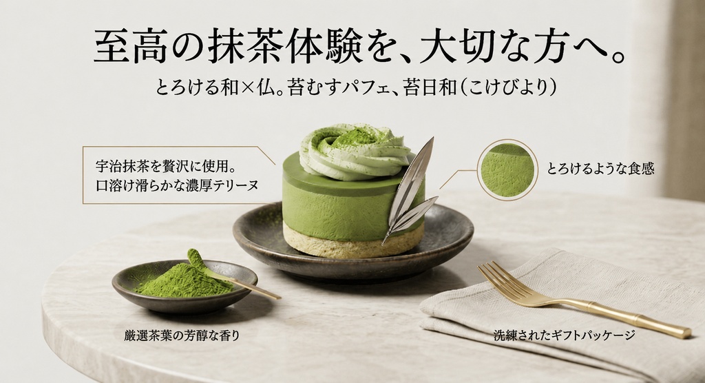 浮翠ムース - Floating Matcha Mousse