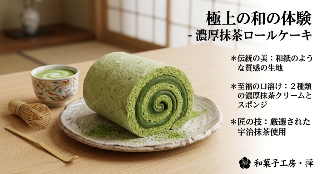 和紙抹茶ロール - Washi Matcha Roll