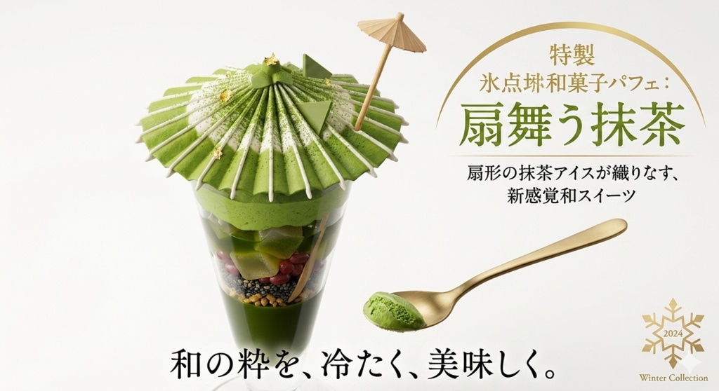 和傘抹茶パフェ - Wagasa Matcha Parfait