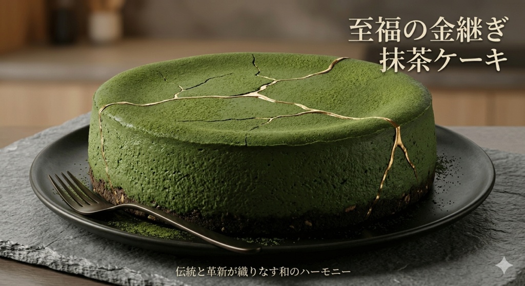 金翠チーズケーキ - Kintsugi Matcha Cheesecake