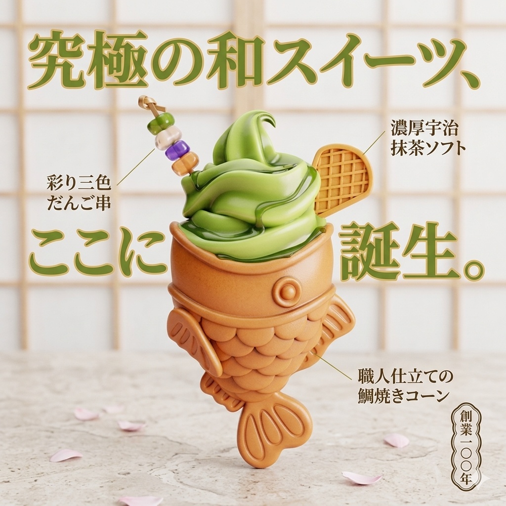 たい焼きロリポップ - Tai Matcha Lollipop