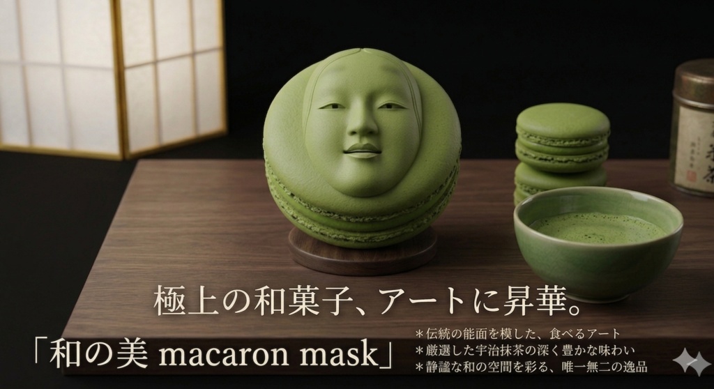 幽翠マカロン - Noh Matcha Macaron