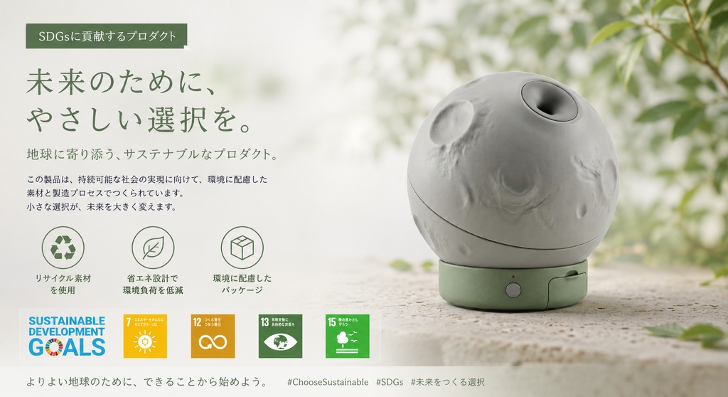 月面モチーフ加湿器 - Moon Surface Humidifier