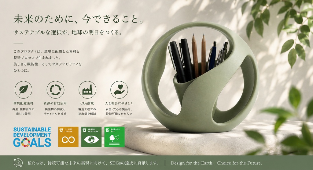 リーフループ ペンスタンド - Leaf Loop Pen Stand