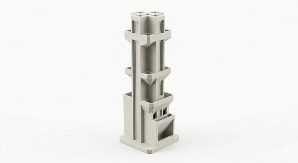 近未来建築モチーフ ペンスタンド - EcoTower PenHolder