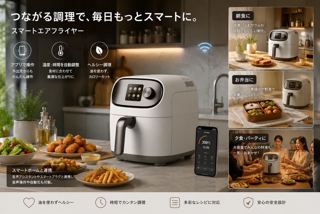 スマートエアフライヤー - Smart Air Fryer