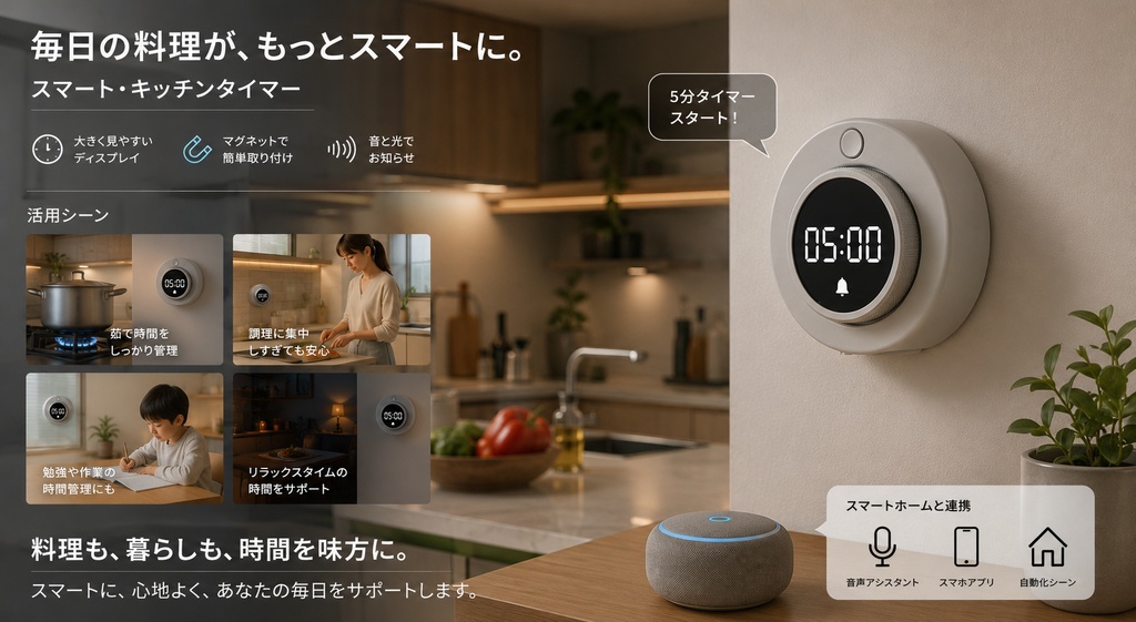 スマートキッチンタイマー - Smart Kitchen Timer