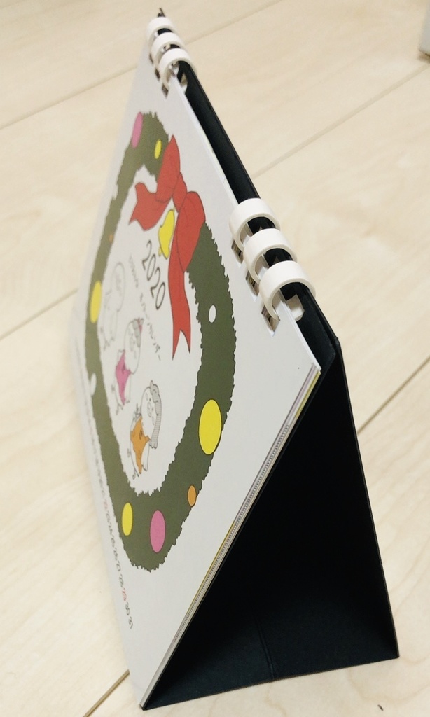 とりおんなモノトーン卓上カレンダー