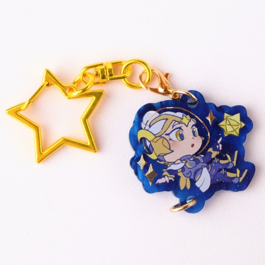 【各種1人2点まで】単体 繋がる星のキーホルダー【2 per person for each type】