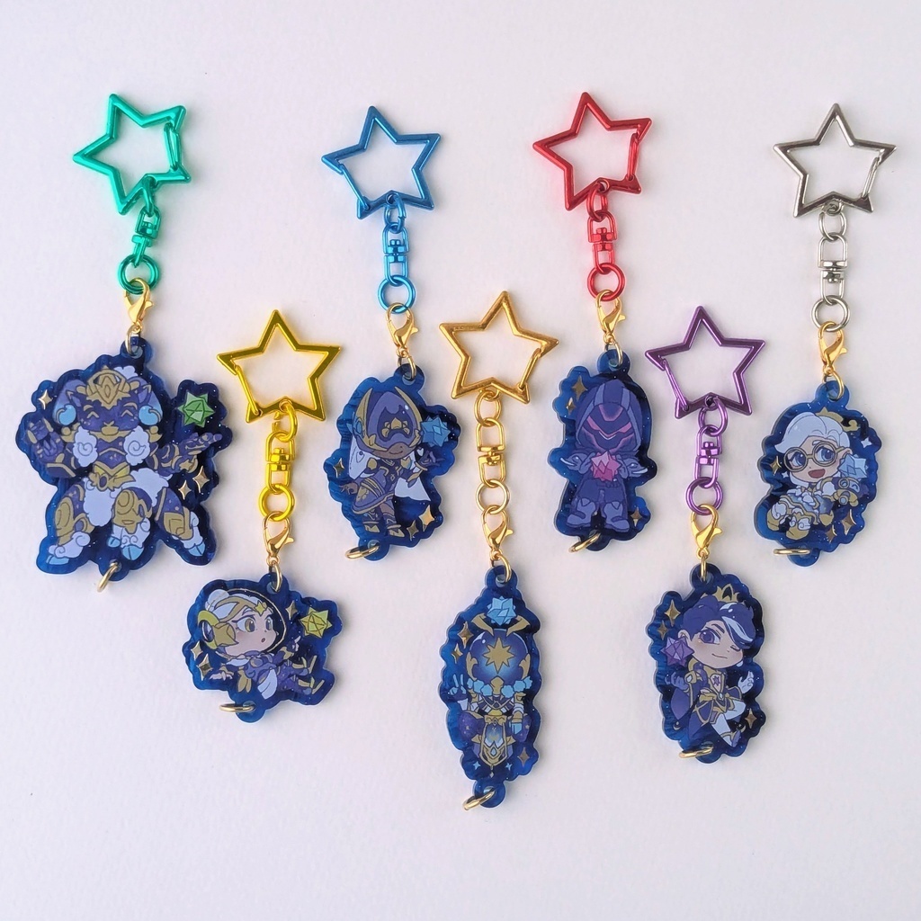 【各種1人2点まで】単体　繋がる星のキーホルダー【2 per person for each type】